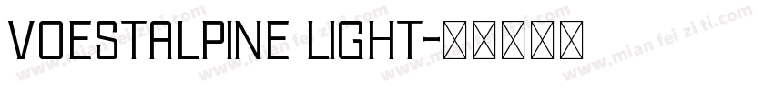 voestalpine Light字体转换